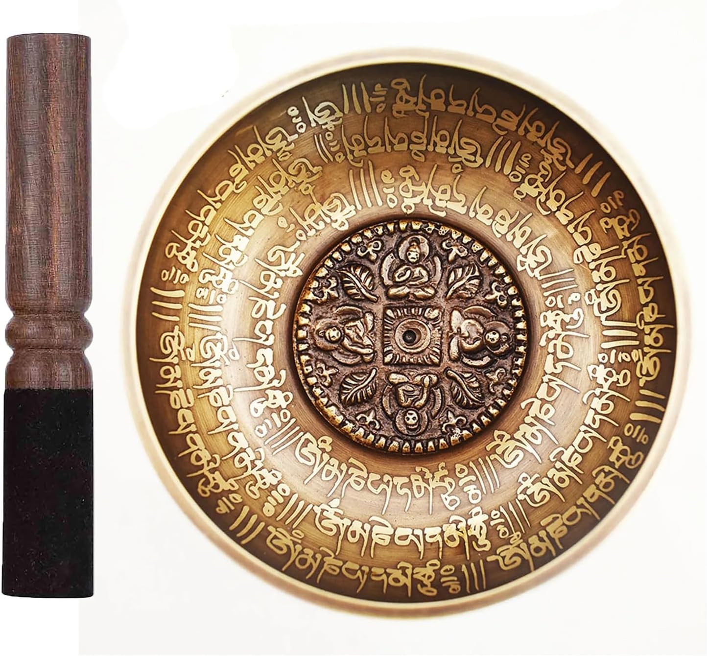 Handmade Singing Bowls Set Buddha Mantra Design Tibetan Bowl For Yoga Chanting