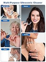 Vista 8 de KUNPHY Máquina Limpiadora Ultrasónica de Retenedores 2026, Cápsula de Limpieza Dental de 48 kHz para Brackets, Protector Nocturno, Protector Bucal