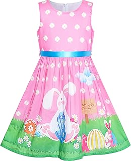 Girls Dress Blue Flower Print - Buy now