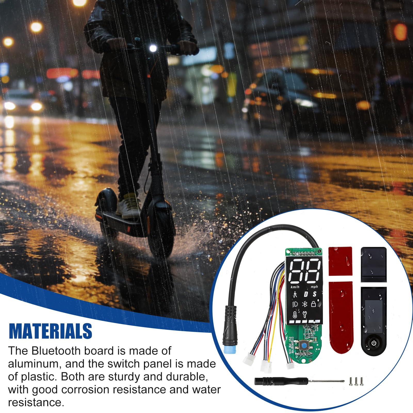 Accesorios para Xiaomi 1S/Pro/Pro2, 72 × 23 mm, aluminio, para scooter eléctrico