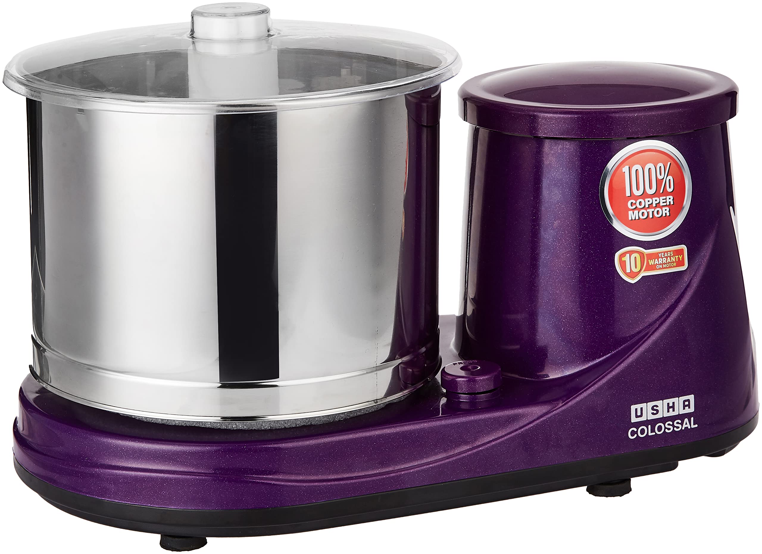 USHA Acrylonitrile Butadiene Styrene Colossal Wet Grinder 150 W,2 Ltr,Copper Motor With Atta Kneader&Coconut Scrapper||10 Years Warranty On Motor(Magenta) (B0835J5N3V) Amazon Price History, Amazon Price Tracker