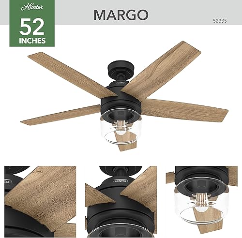 Miniatura 2 de Hunter Fan Company 52335 Margo Ventilador de techo, negro mate