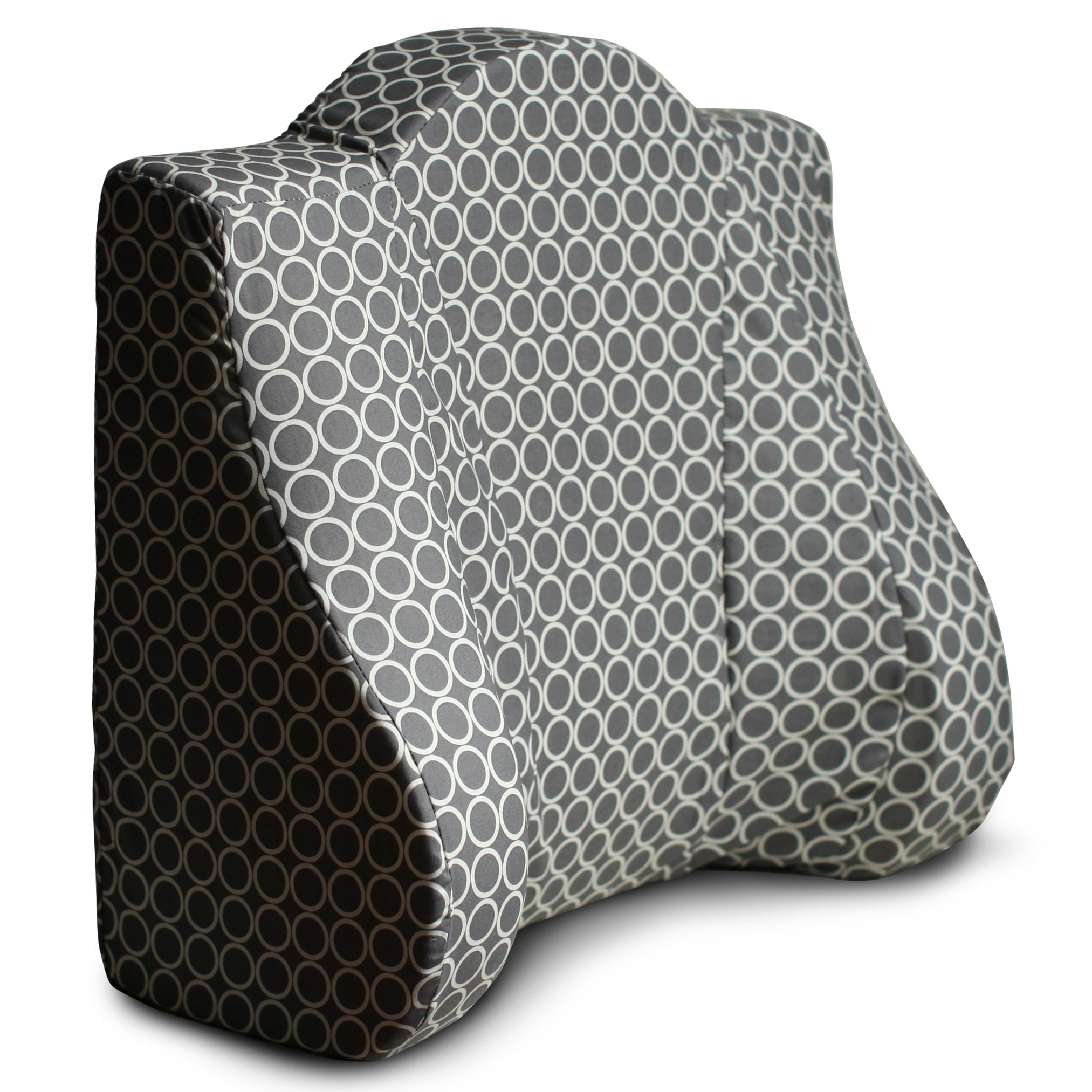 Back Buddy Original Support Pillow for Pregnancy, Postpartum, and Feeding - Gianna (Grey Circle)