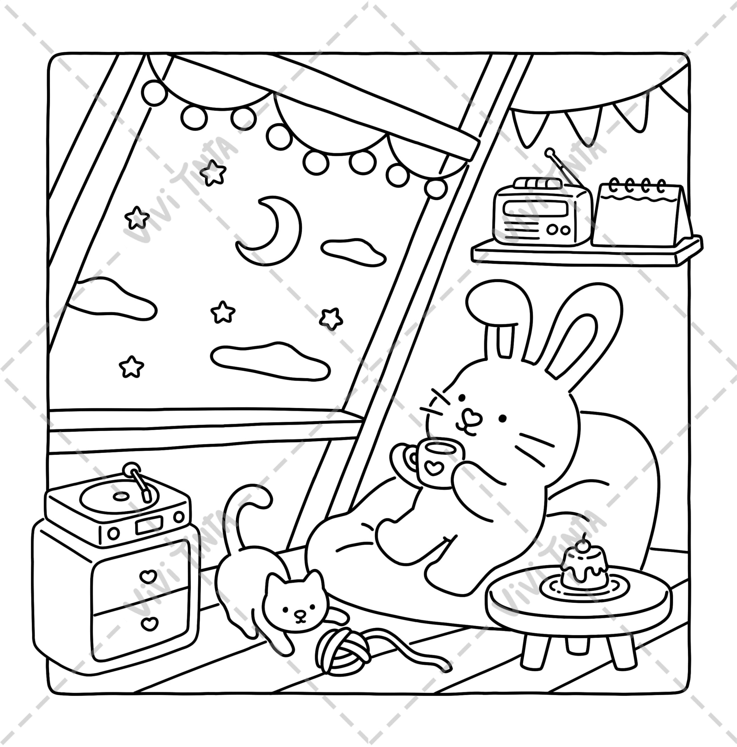 Girl's Day: Self-Love Coloring Book for Adults & Teens Featuring Activities in Everyday Life - Image 9