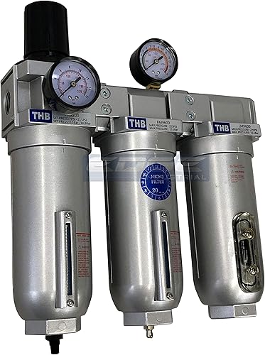 Miniatura 3 de Sistema de filtración de aire de alto flujo súper resistente, filtro de partículas de 2 etapas más combinación de filtro de coalescencia para