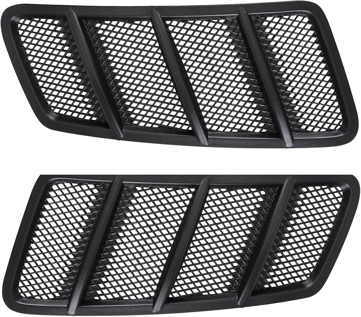 Hood Air Vent Grille Cover Compatible with 2013-2015 for Benz GL350 GL450 GL550 GL63 AMG, 2012-2014 ML350 ML550 ML63 AMG Replacement for 1668800105 1668800205 Front Left & Right 2Pcs