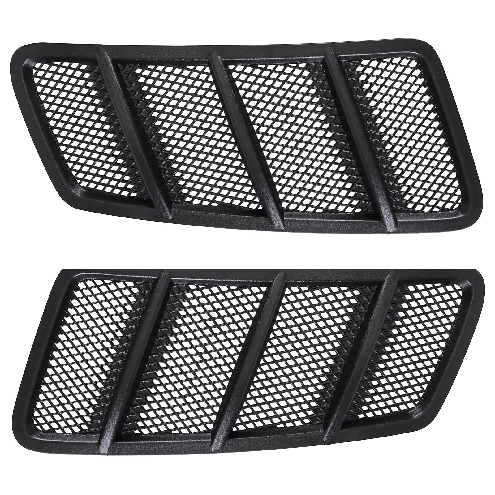 Vorally Pair Left & Right Front Hood Vent Air Grille Cover Outlet Vent Compatible with Mercedes Benz W166 GL GL350 GL450 GL550 GL63 AMG ML ML350 ML550 ML63 AMG 2012-2015 Replace 1668800105 1668800205