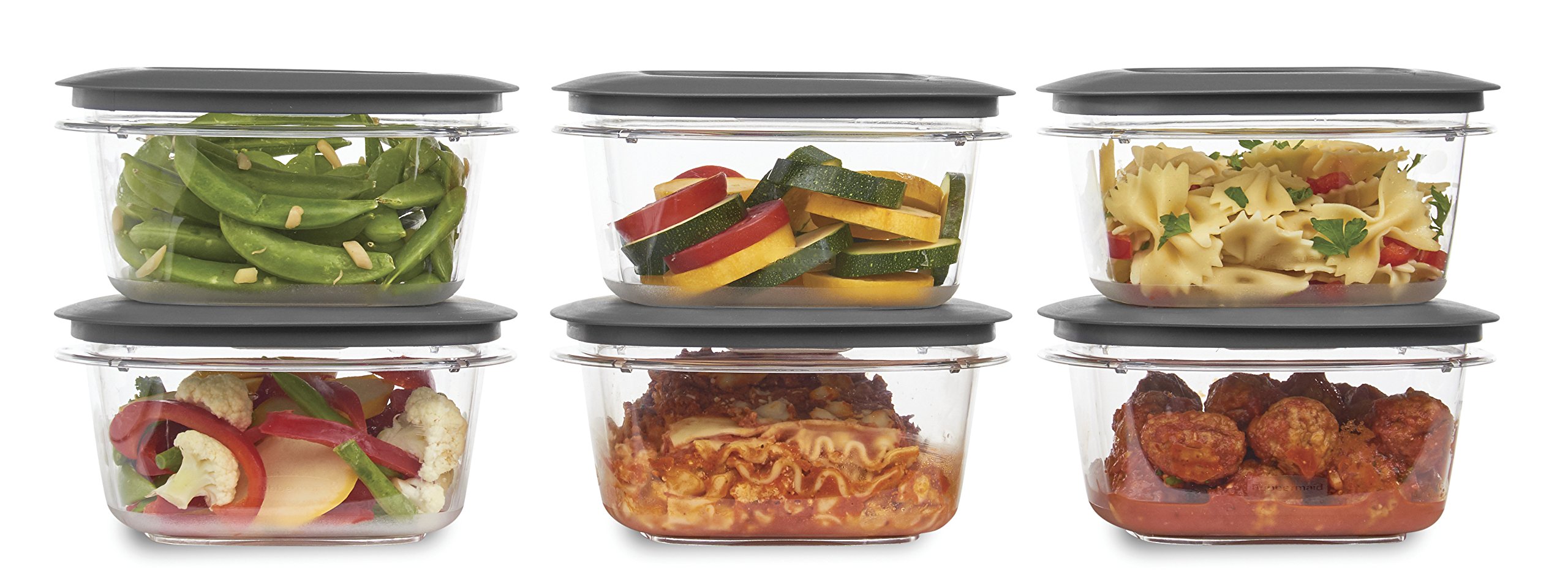 Rubbermaidラバーメイドプレミア食品保存容器6個セット　新品未使用 Amazon｜Rubbermaid プレミア食品貯蔵容器 5カップ (6個セット) グレー