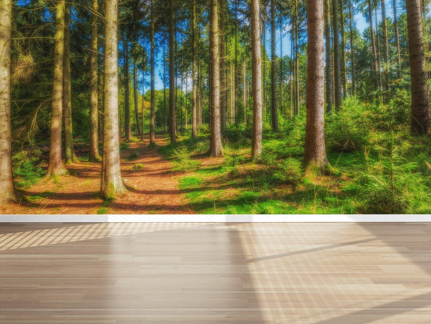 Wall Mural The Teutoburger Wald, Peel and Stick Repositionable Fabric Wallpaper for Interior Home Decor (157 x 78 inches)