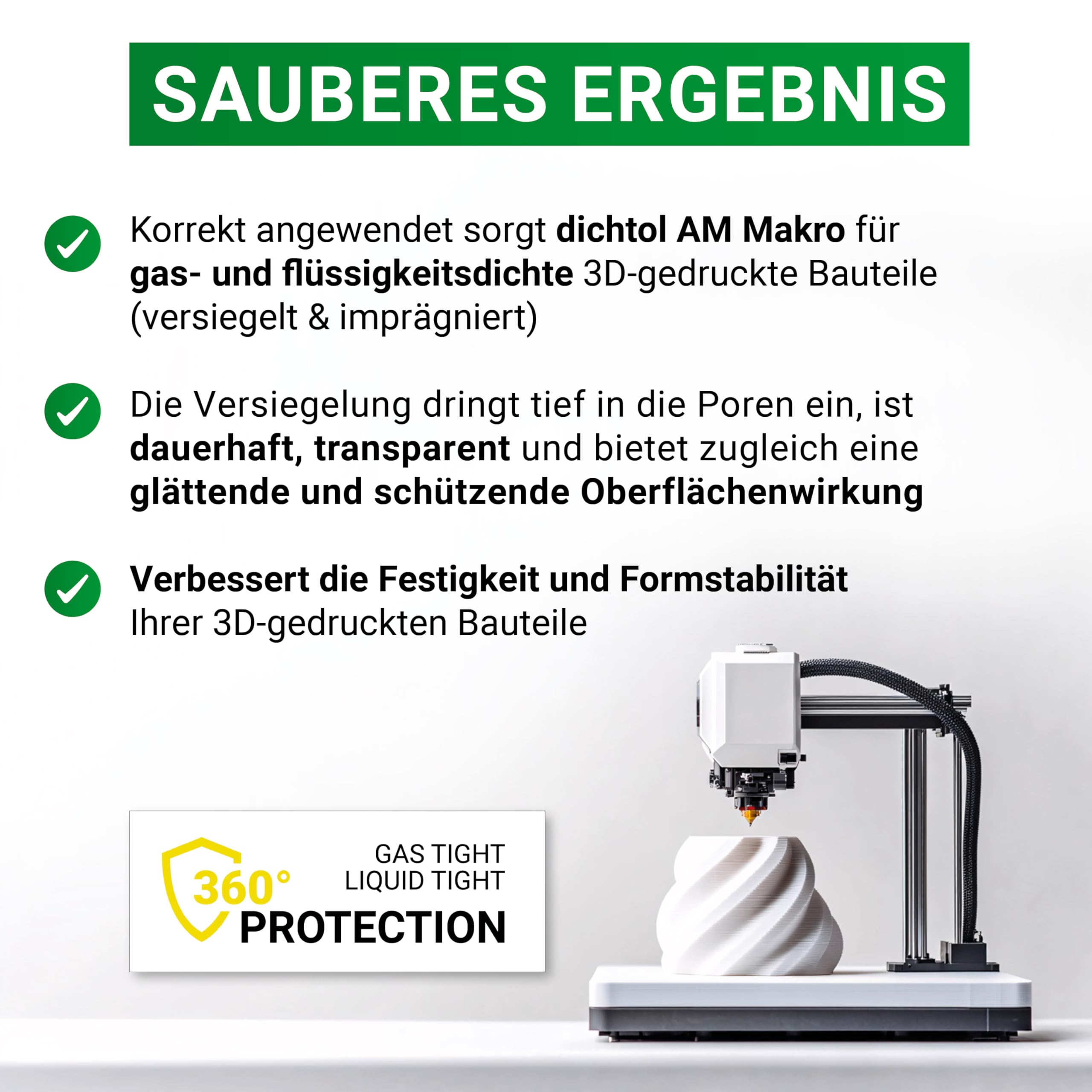 DIAMANT dichtol AM Makro – Versiegelung für 3D-Druckteile, 1L