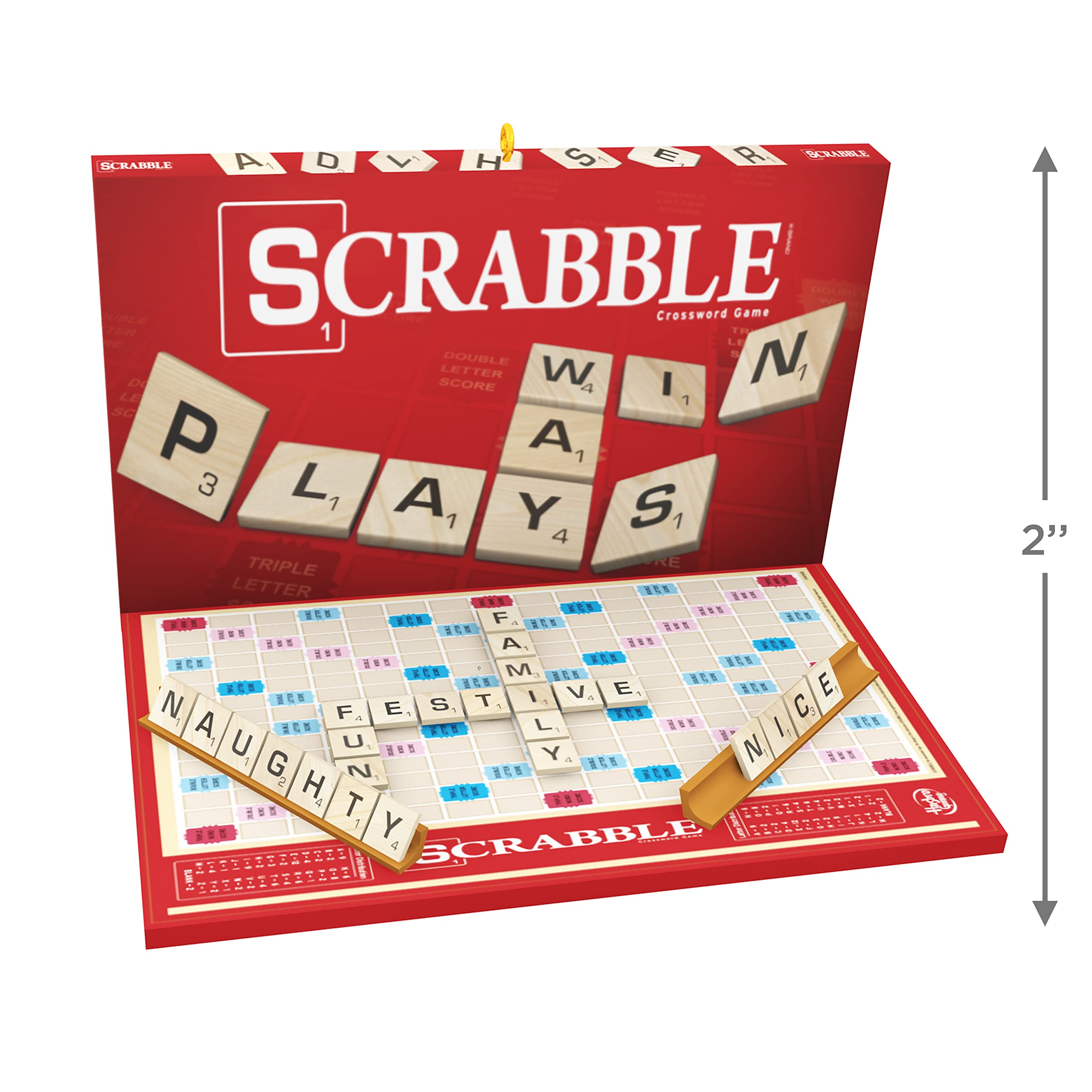 Amazon.com: Hallmark Keepsake Christmas Ornament 2022, Hasbro Scrabble  Family Game Night : Everything Else