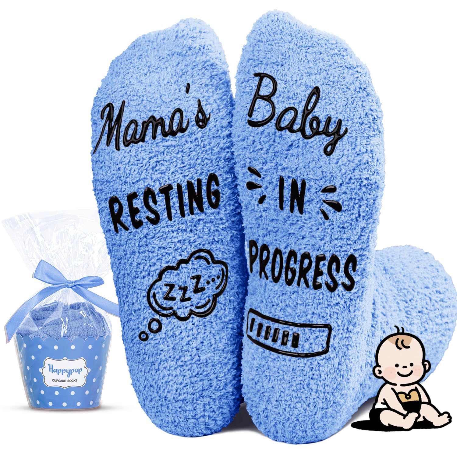 HAPPYPOP Pregnant Mom Gifts - Maternity Socks for Expectant Mothers, Thoughtful Choices for IVF Journeys