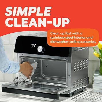 Instant Pot Omni Plus 19QT/18L Toaster Oven Air Fryer, 10-in-1 Functions, Fits 12 Pizza, Crisp, Broil, Bake, Roast, Toast, Warm, Convection, 100+ In-App Recipes, from the Makers of Instant Pot, Black