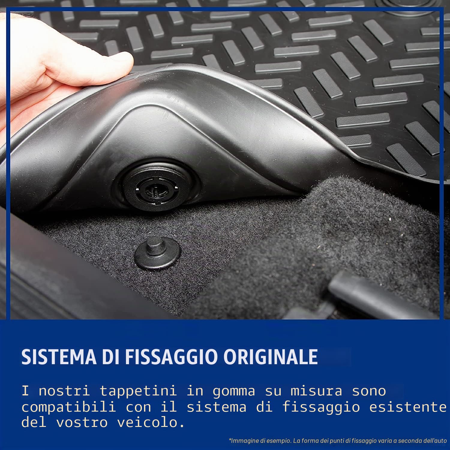 ELMASLINE 3D Tappetini Gomma per Dacia Jogger 2022-2025 | Bordo Extra Alto | Tappetini Auto
