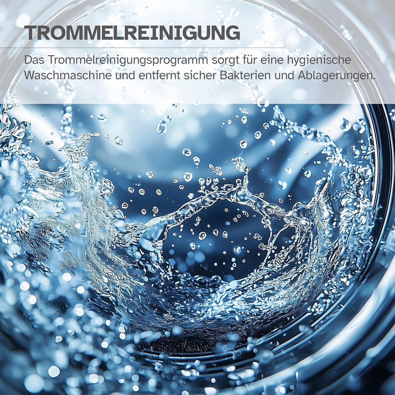 Heinrich´s Waschmaschine, Steam-Funktion, 10kg Mega Kapazität, 15 Programme, 1400 U/min., Aqua-Stop, LED-Display, Endzeitvorwahl, mit Kindersicherung, langlebiger und leiser Inverter Motor,Titan-Grau