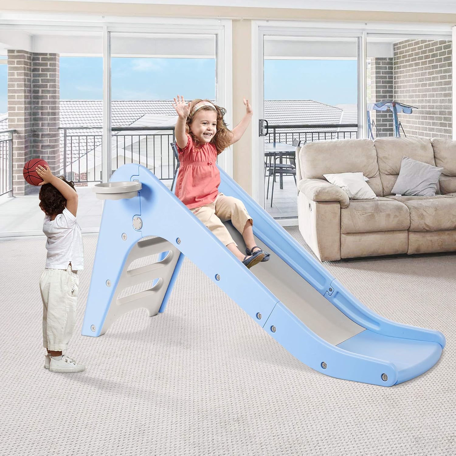 WELSPO Freestanding Slides for Kids, Baby Slide Jordan Ubuy