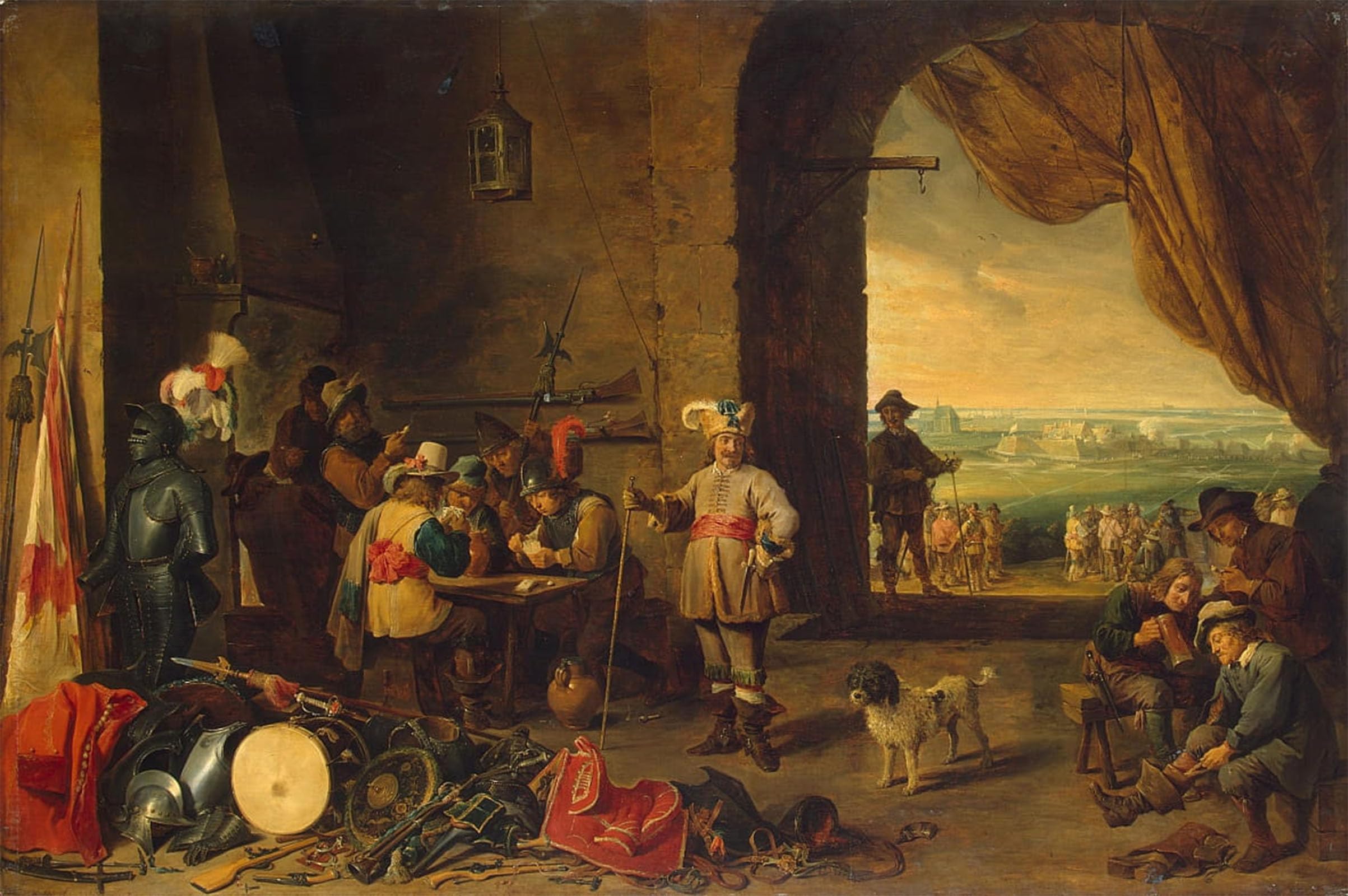POSTERIIk Famous Animal Posters Vintage Picture Guardroom by David Teniers the Younger Modern Wall Decor for Home Decor 60x90cm