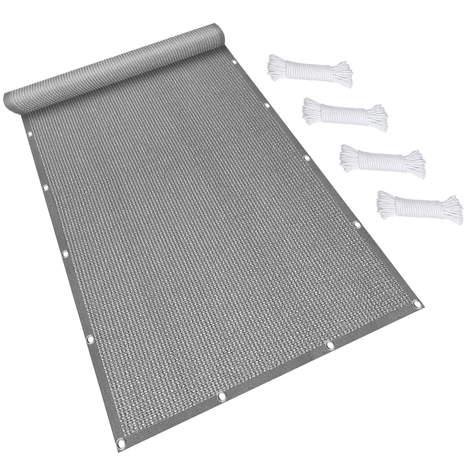 Voile d'ombrage anti-UV 98% en tissu haute densité pour terrasse et patio