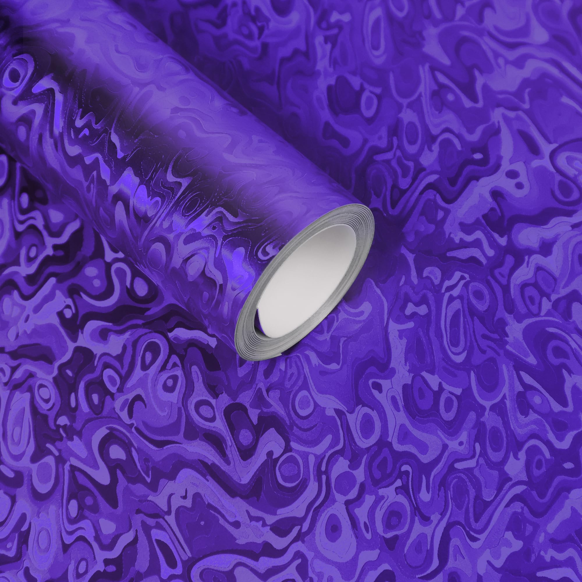 Lypumso Forged Carbon Fiber Vinyl Wrap, 3D Cosmic Ghost Textured Auto Car Sticker Decal Film Sheet DIY Vehicle Paint Changing Wrap Featuring Air Release Technology (Purple, 1ft x 10ft)