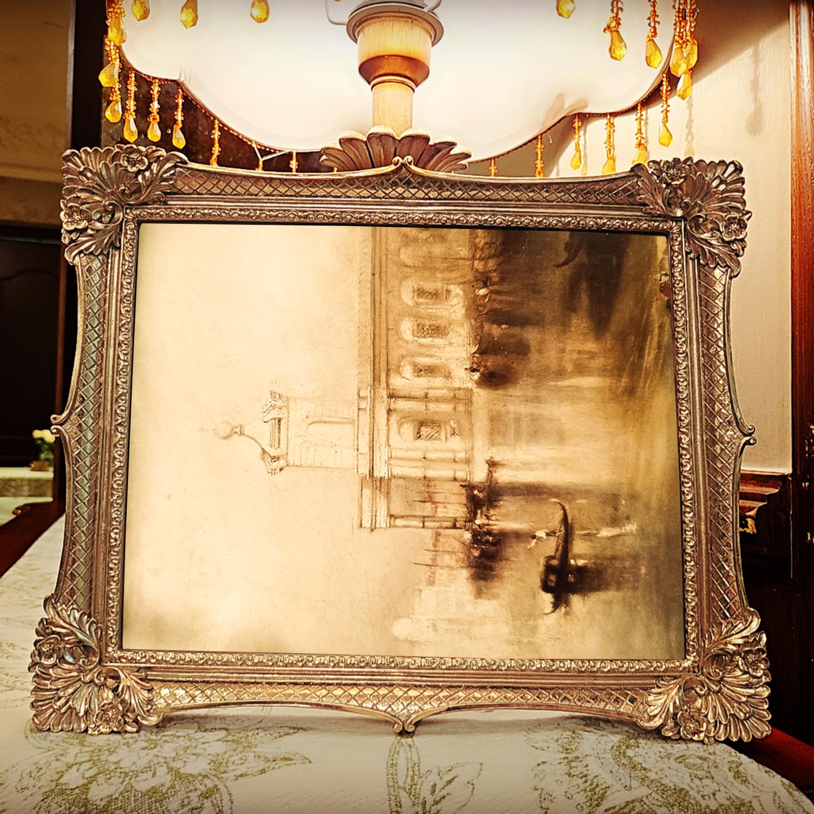 WILLITAT 8x10 Vintage Gothic Picture Frame - Ornate Resin, Black, For Tabletop Or Wall Display - View #7