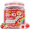 Gomitas de Calcio D3 K2 para Niños y Adolescentes, Apoyo para Huesos, Dientes y Crecimiento, 60 unidades 1