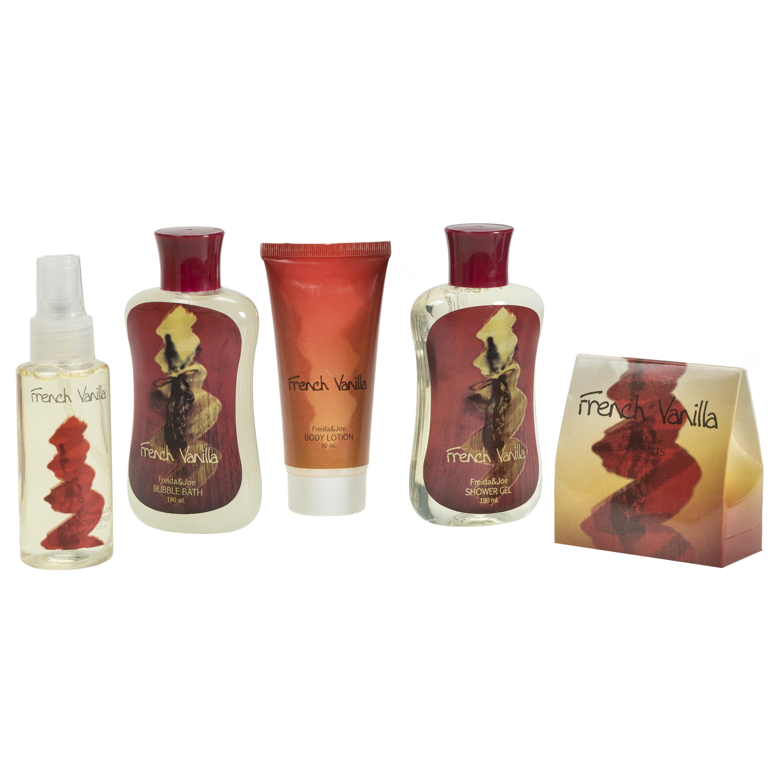 French Vanilla Spa zestaw prezentowy do kapieli z naturalnego drewna Curio