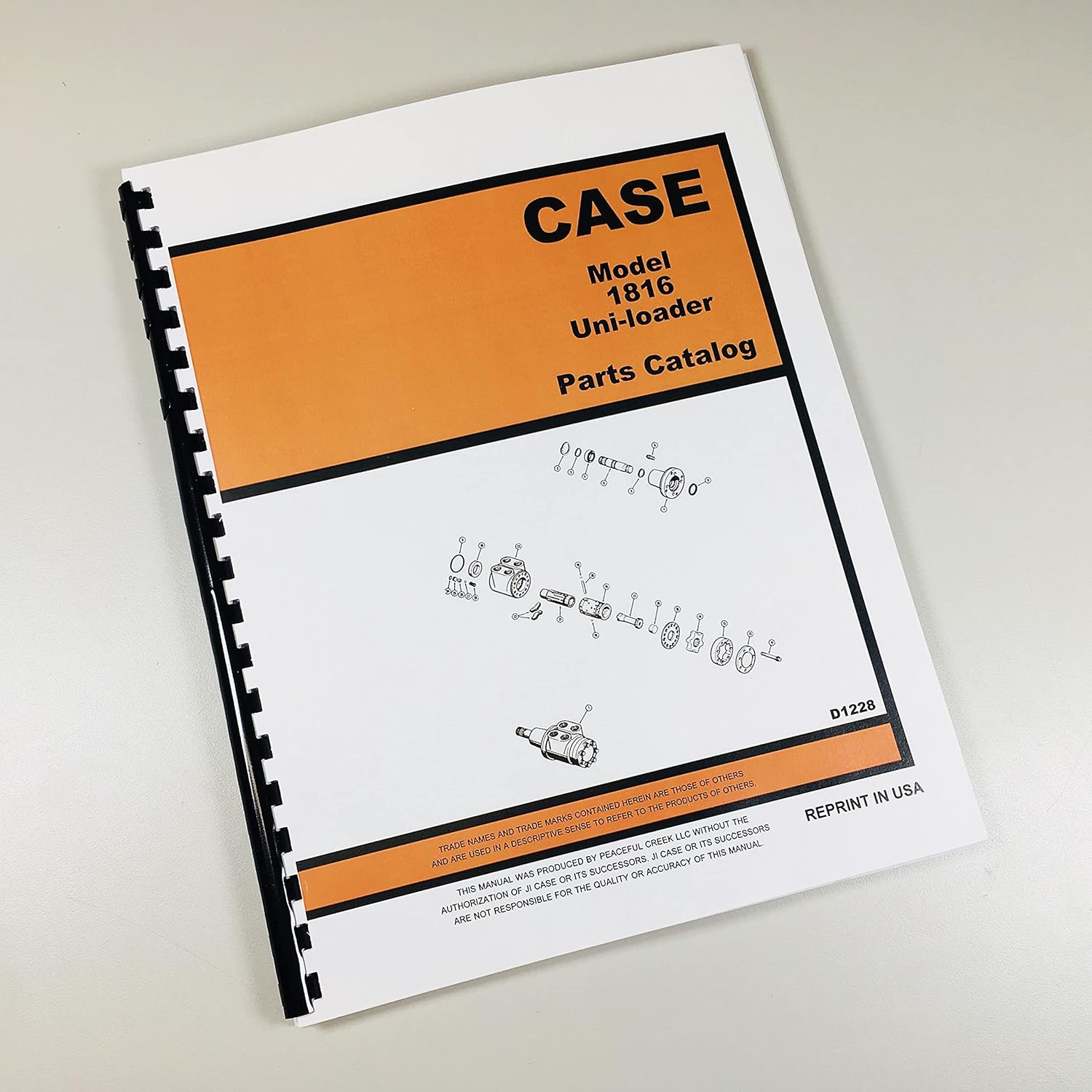 Parts Catalog Manual for J I Case 1816 UniLoader Skid