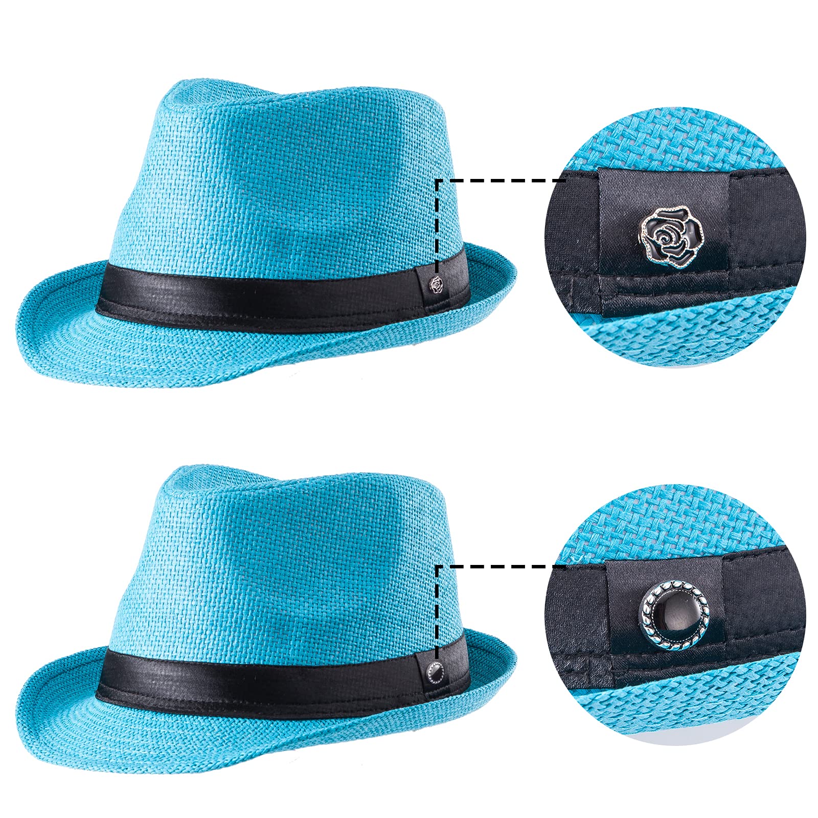 LADYBRO Cappello di Panama Uomo
