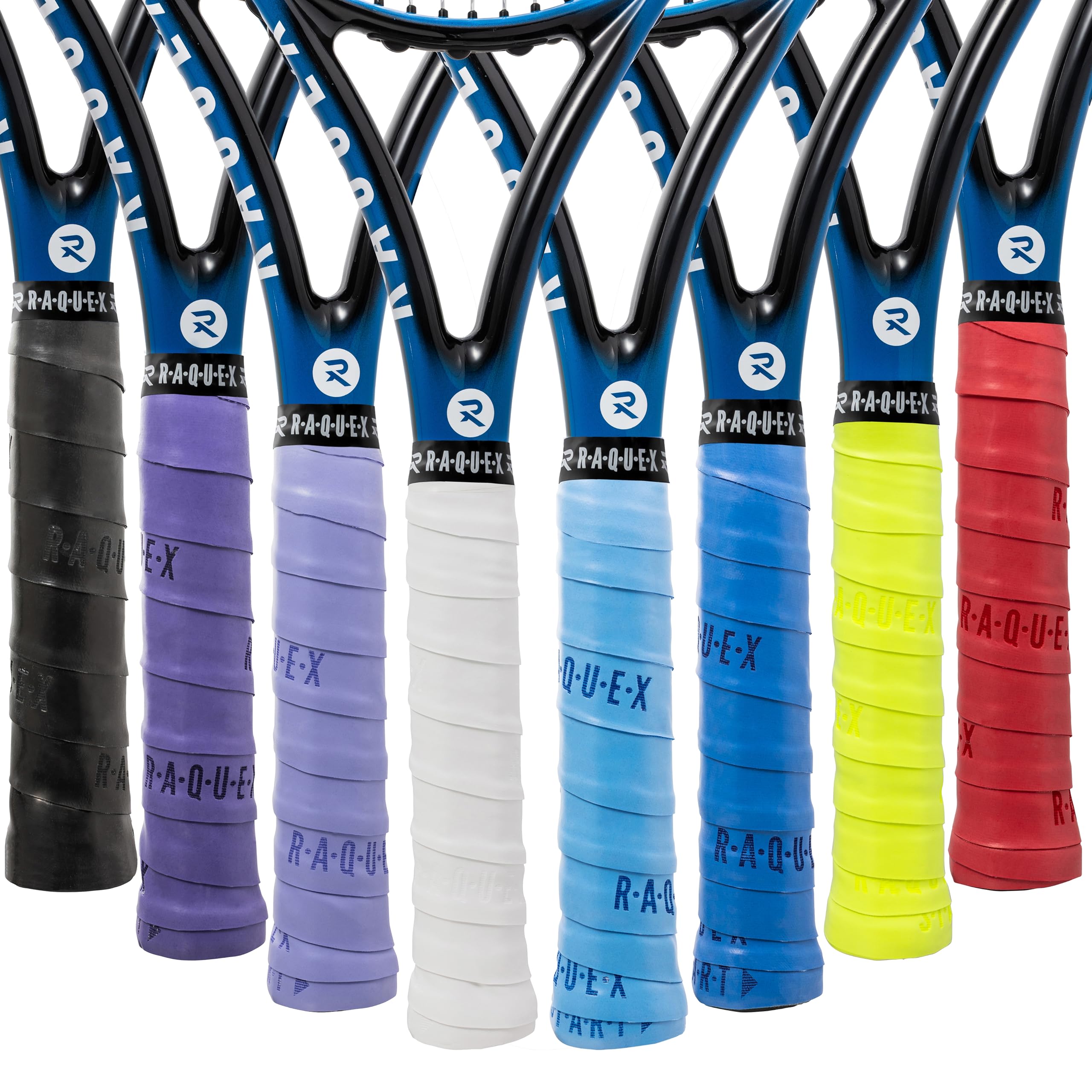 Raquex Paquete de 3 Cintas Endure, de 0,75 mm de Grosor, para empuñaduras de Raquetas, Antideslizantes, para Raquetas de Tenis, bádminton, Squash y pádel