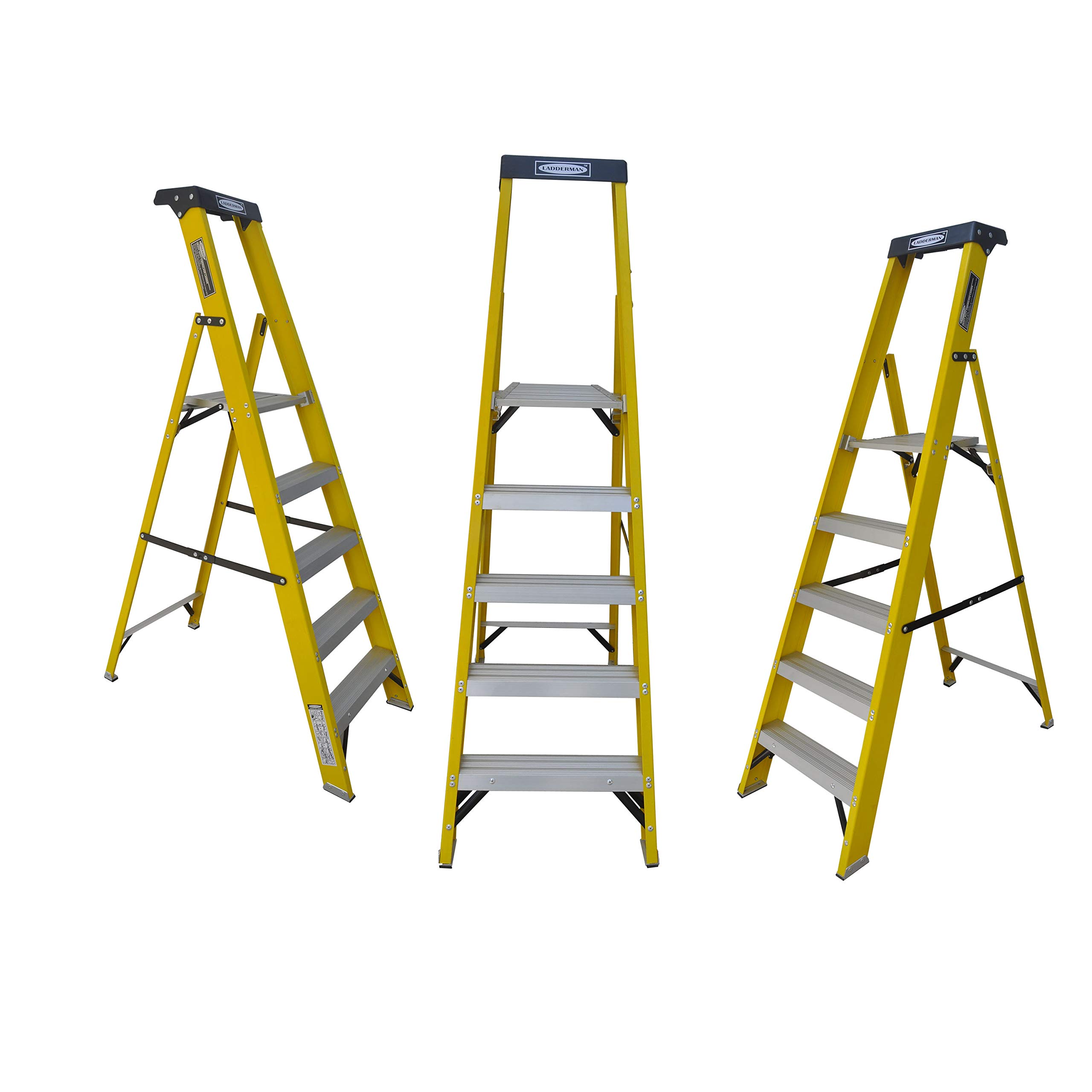See full amazon price history chart for LADDERMAN 5 Step Platform FRP 184 cm for Home Use Self Supported Folding Type Electrical Shock-Free Fibreglass Safety Ladder (Yellow, Standard Size) LADDERMAN 5 Step Platform FRP 184 cm for Home Use Self Supported Folding Type Electrical Shock-Free Fibreglass Safety Ladder (Yellow, Standard Size) (B0176BUM5S) Amazon Price History, Amazon Price Tracker