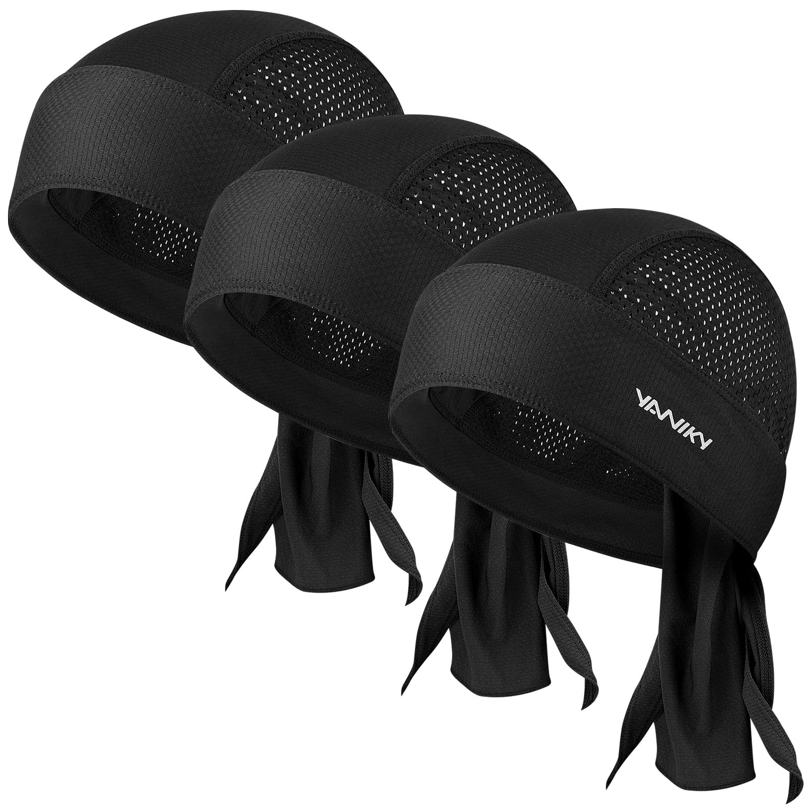 YANIKY Bandana Herren, Atmungsaktiv Kopftuch Herren, Piratentuch Sport Bandana Cap Damen Mit UV Schutz Biker Bandanas Kopftuch Hat