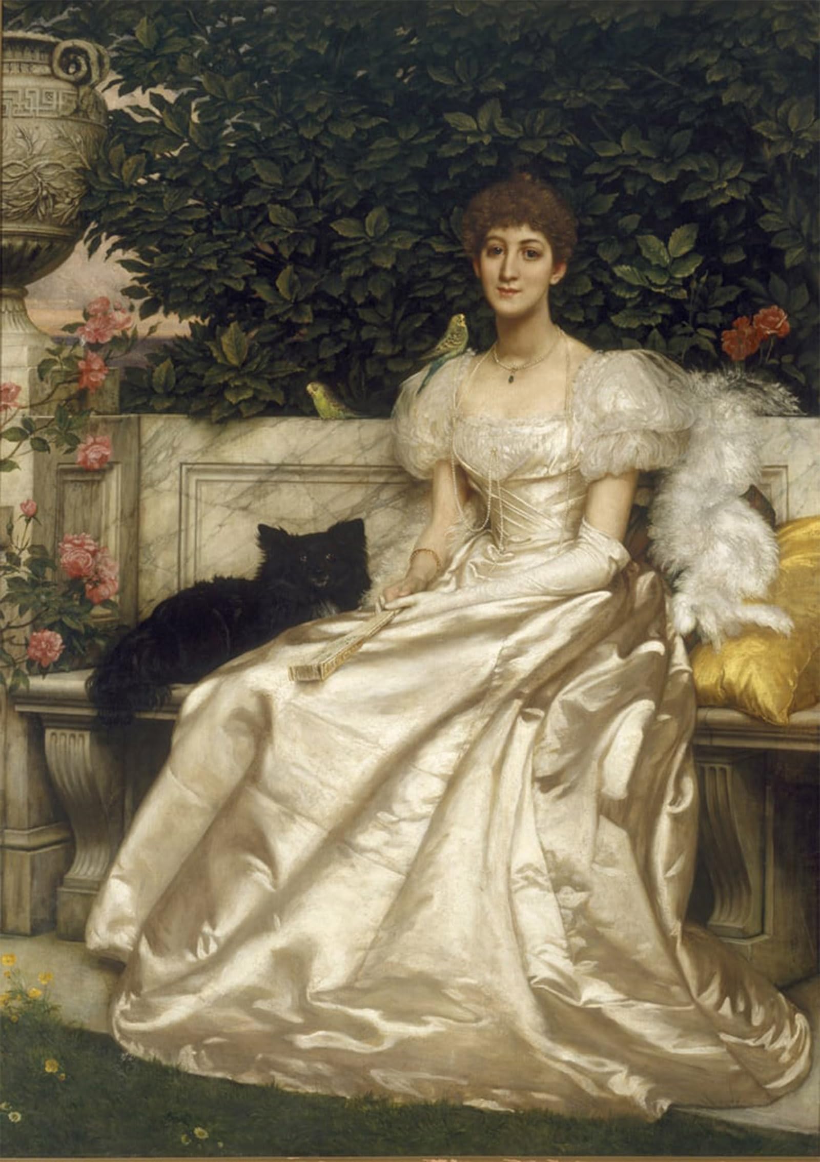 ARTXLXXBN Famous Painting Art Wall Decor Abstract Art Picture the Hon Violet Monckton by Edward Poynter Animal Pictures for Home Decor 60x90cm