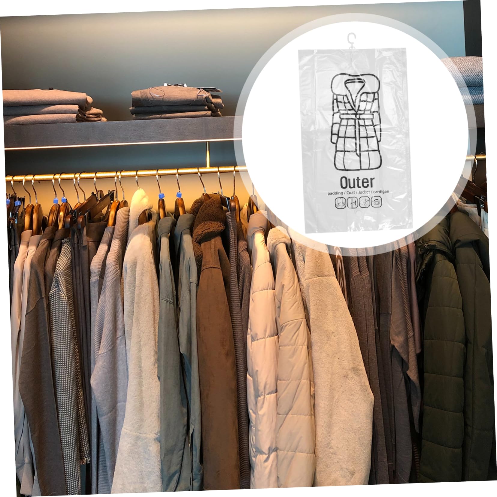 Alipis 2pezzi Borse Di Compressione Per Abbigliamento Trasparenti Sacchetti Di Stoccaggio Per Viaggio e Casa Per Risparmiare Spazio e Organizzare Vestiti e Biancheria