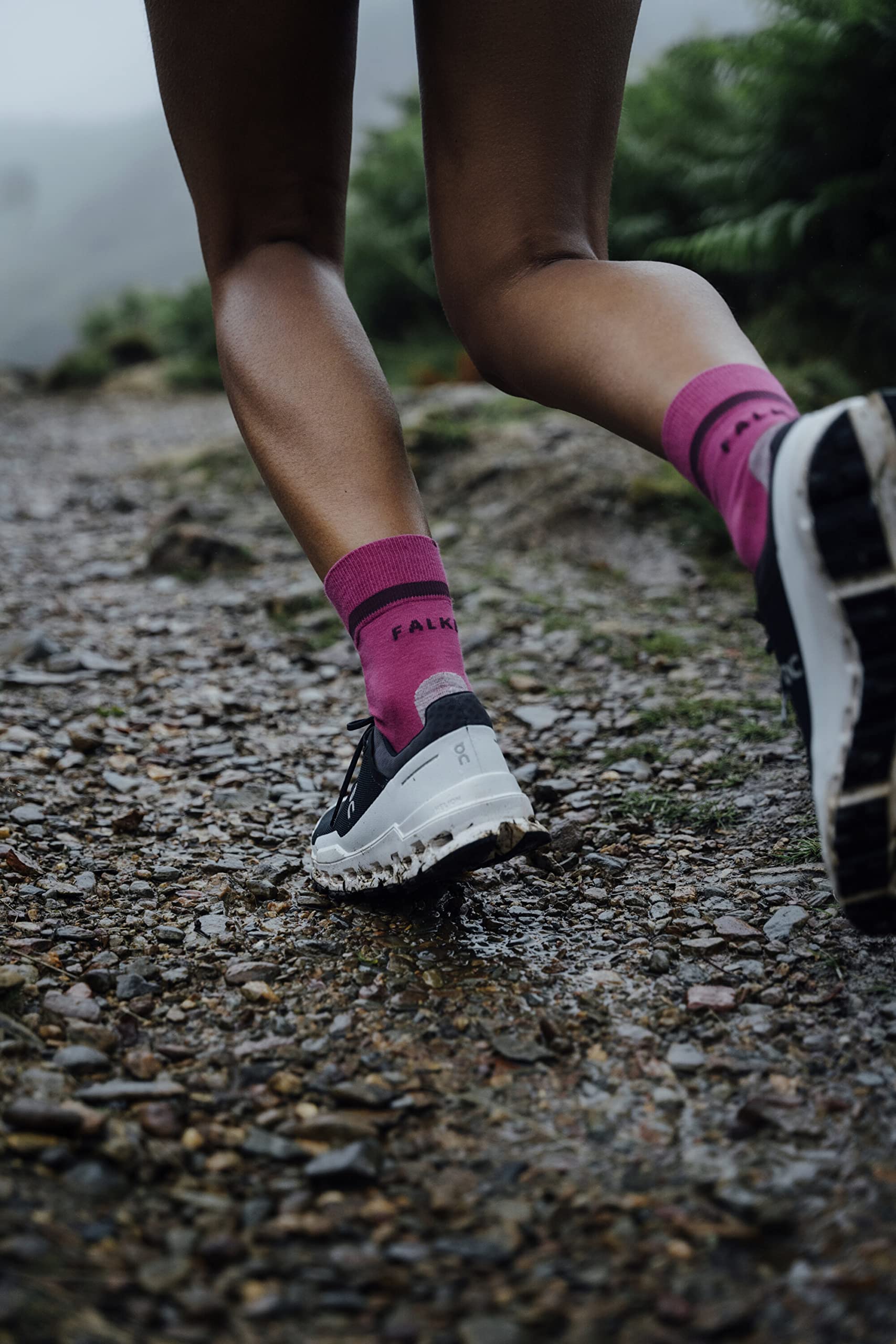 FALKE mujer RU4 calcetines para correr amortiguación media antiampollas largo mediano vegano secado rápido transpirable algodón hilo funcional 1 par