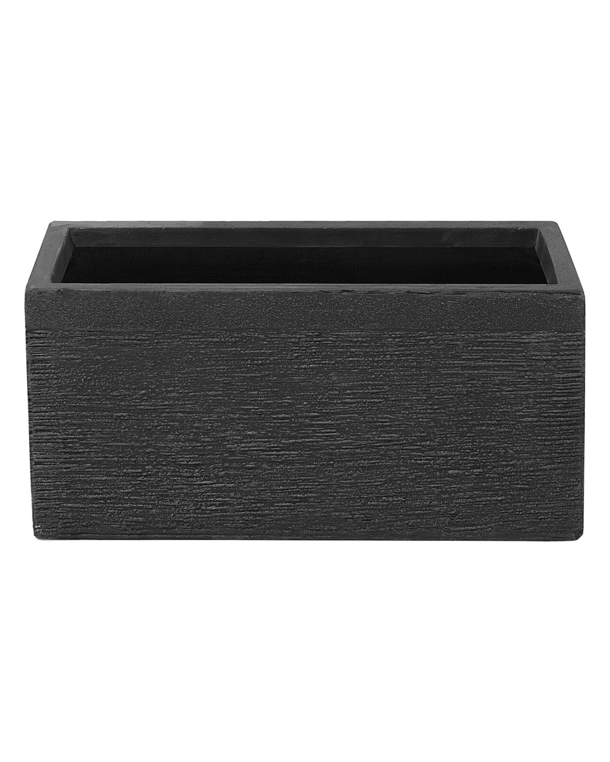 Beliani Blumenkübel MYRA 50 cm Schwarz