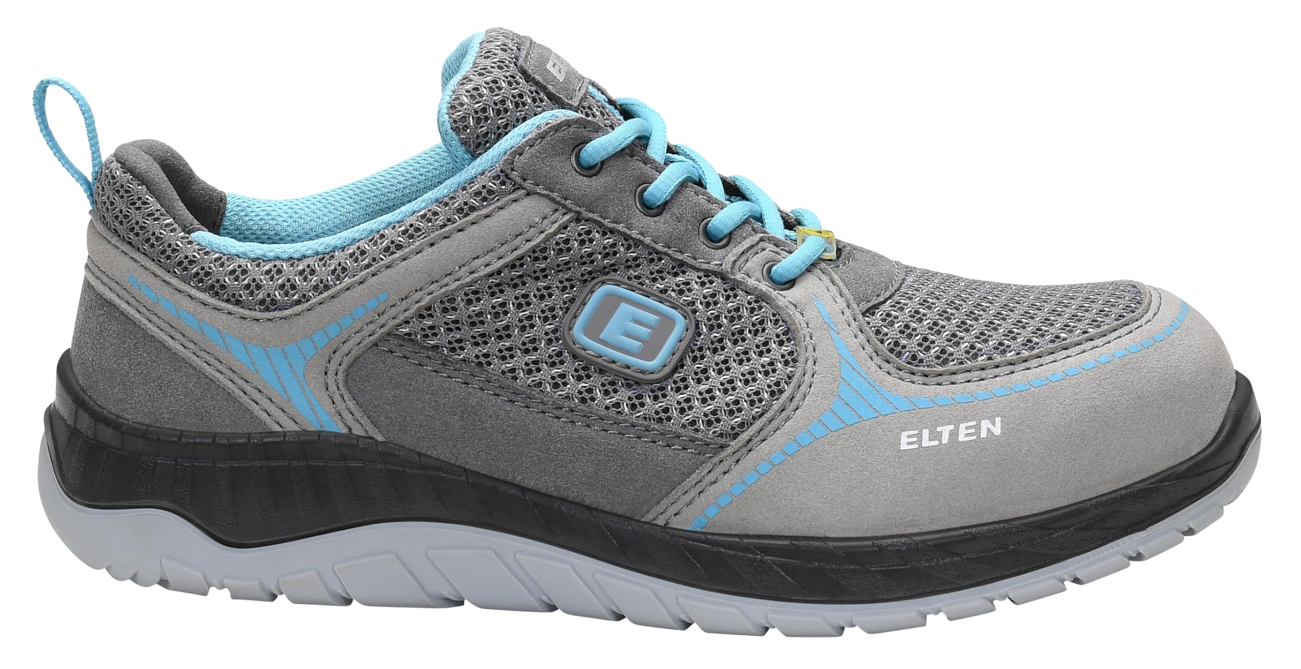 ELTEN Melli Grey Low ESD S1P | Sicherheitsschuhe für Damen & Herren, Stahlkappe, leicht, atmungsaktiv