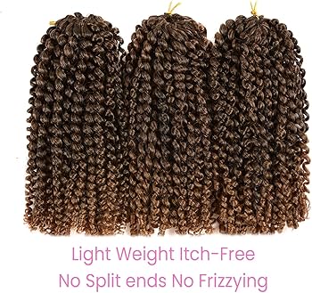 Amazon.com : Marlybob Crochet Hair 8 Inch Passion Twist Hair Curly