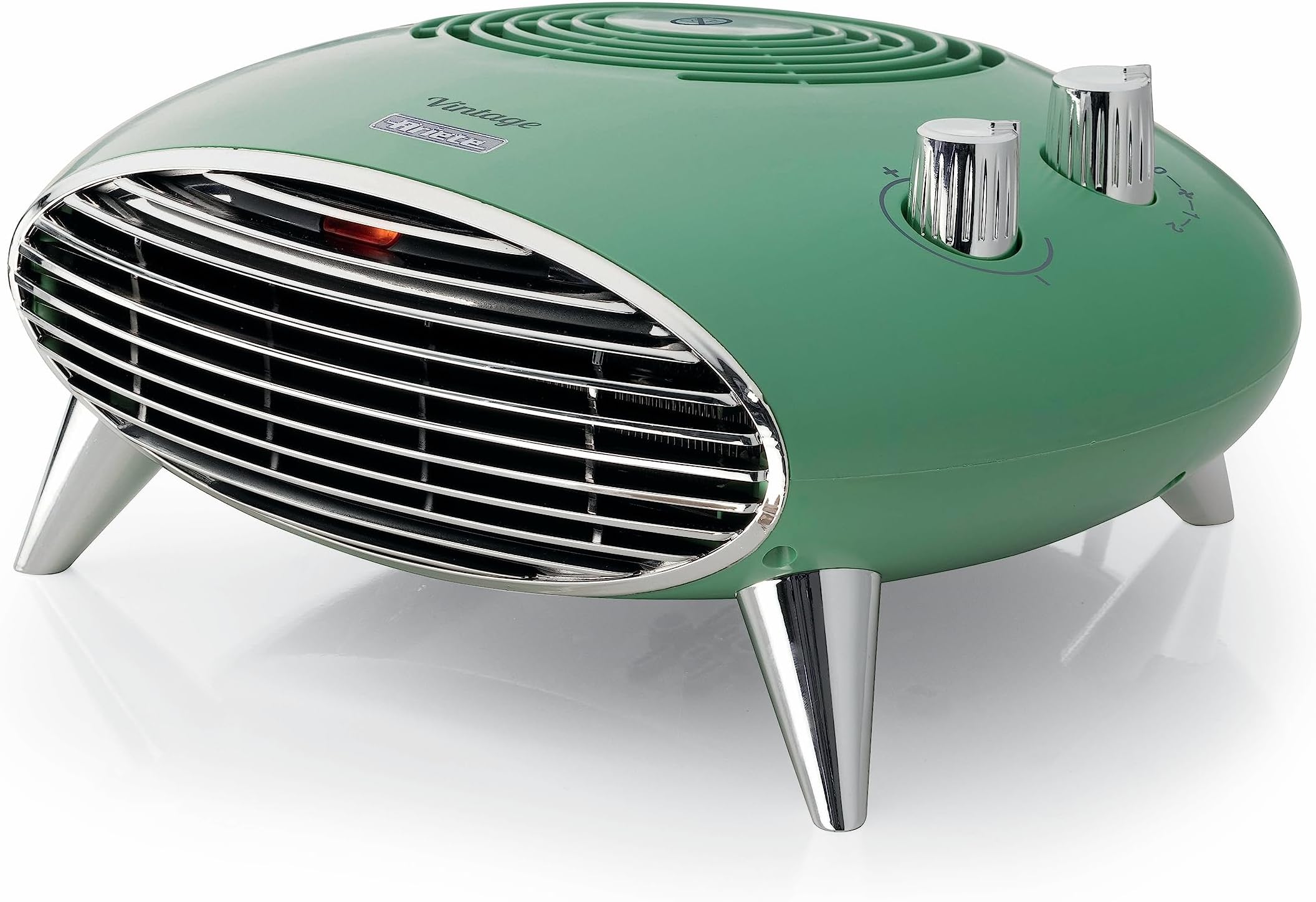 Ariete 8211 Table heater, electric heater, 2000W, thermostat, silent, grill and chrome legs, green