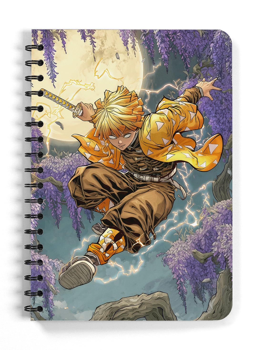 ComicSense.xyz Anime Sketchbook Thunder Warrior Printed A5 Spiral Drawing Sketch Book Unruled for Kids Students Gift-image-33