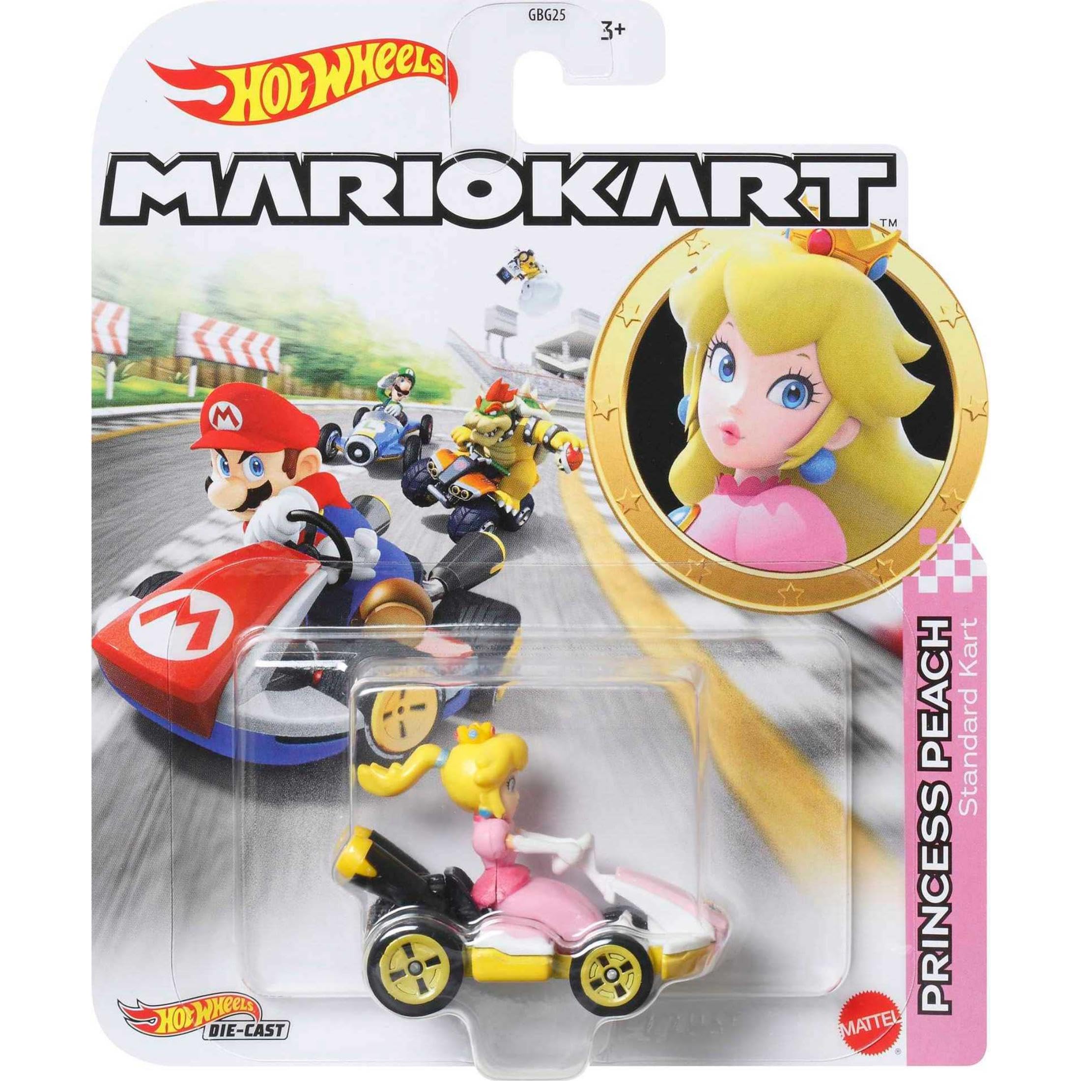 Amazon.com: Hot Wheels GBG28 Mario Kart 1:64 Die-Cast Peach