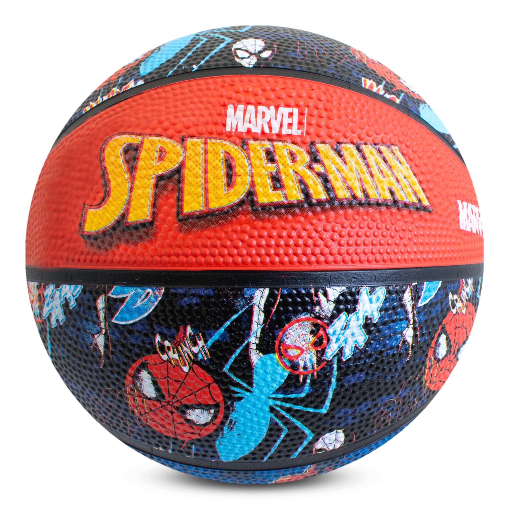 Hy-Pro Officially Licensed Spiderman Basketball Size 5 - Marvel Design with Spider-Man Graphic, Small Basketball for Indoor or Outdoor Play & Practice - Durable Rubber — image 1