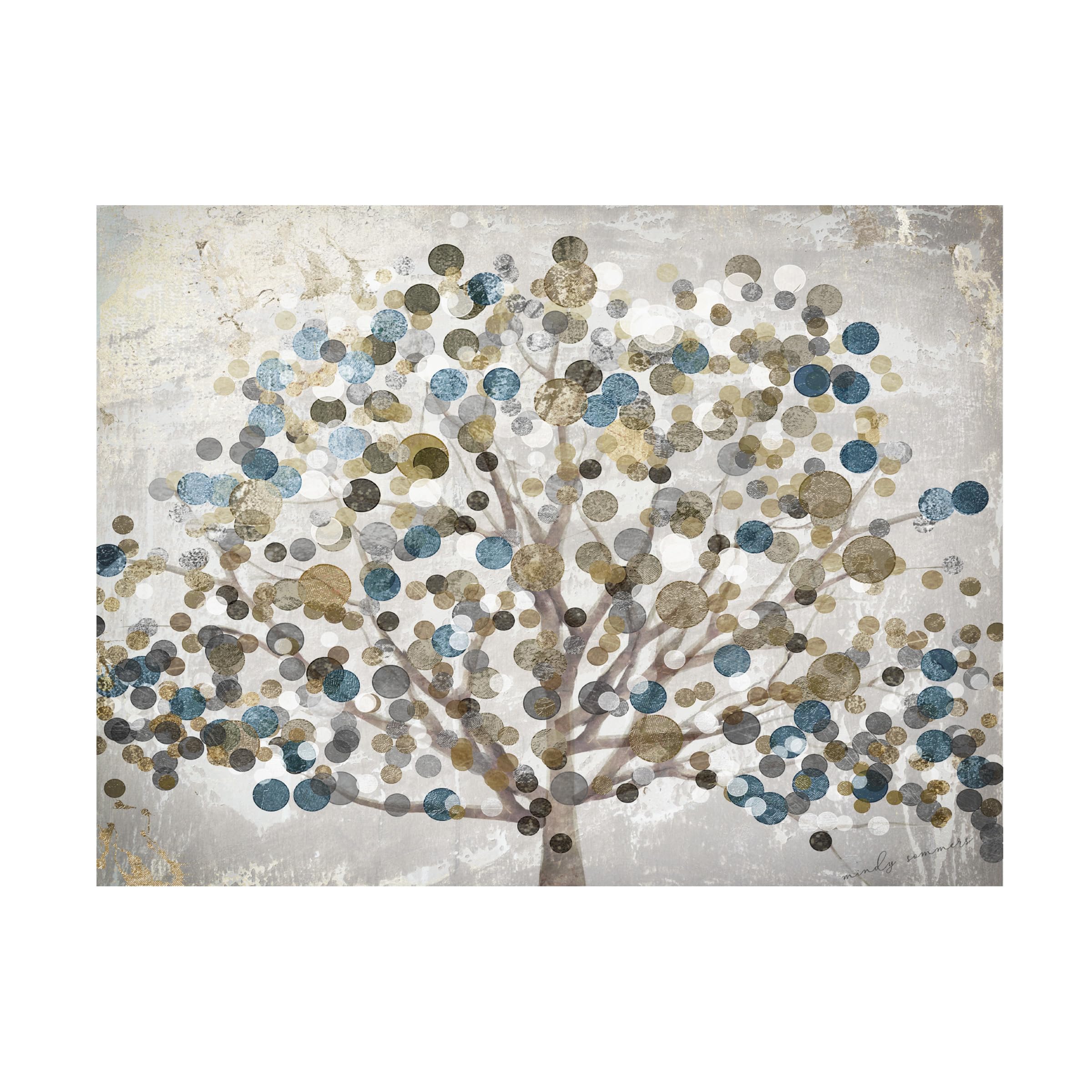 Trademark Fine Art Canvas Wall Art - Color Bakery 'Bubble Tree' Wall Art for Living Room, Bedroom, or Office Décor