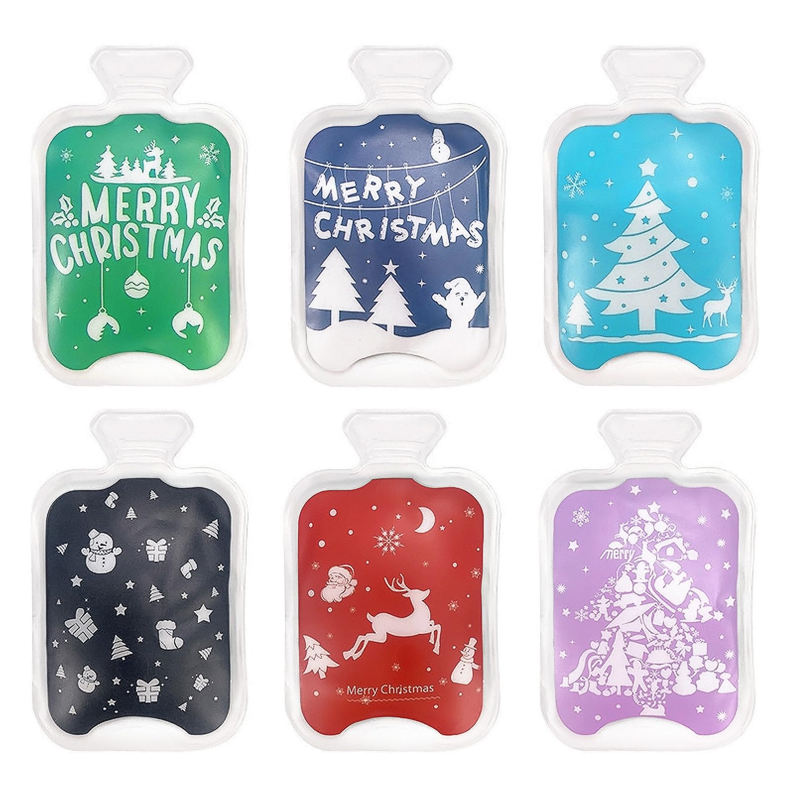 6 Scaldamani Riutilizzabili Portatili - 12x7,5 Cm - Riscaldamento Istantaneo Per Mani E Dita - Regalo Invernale