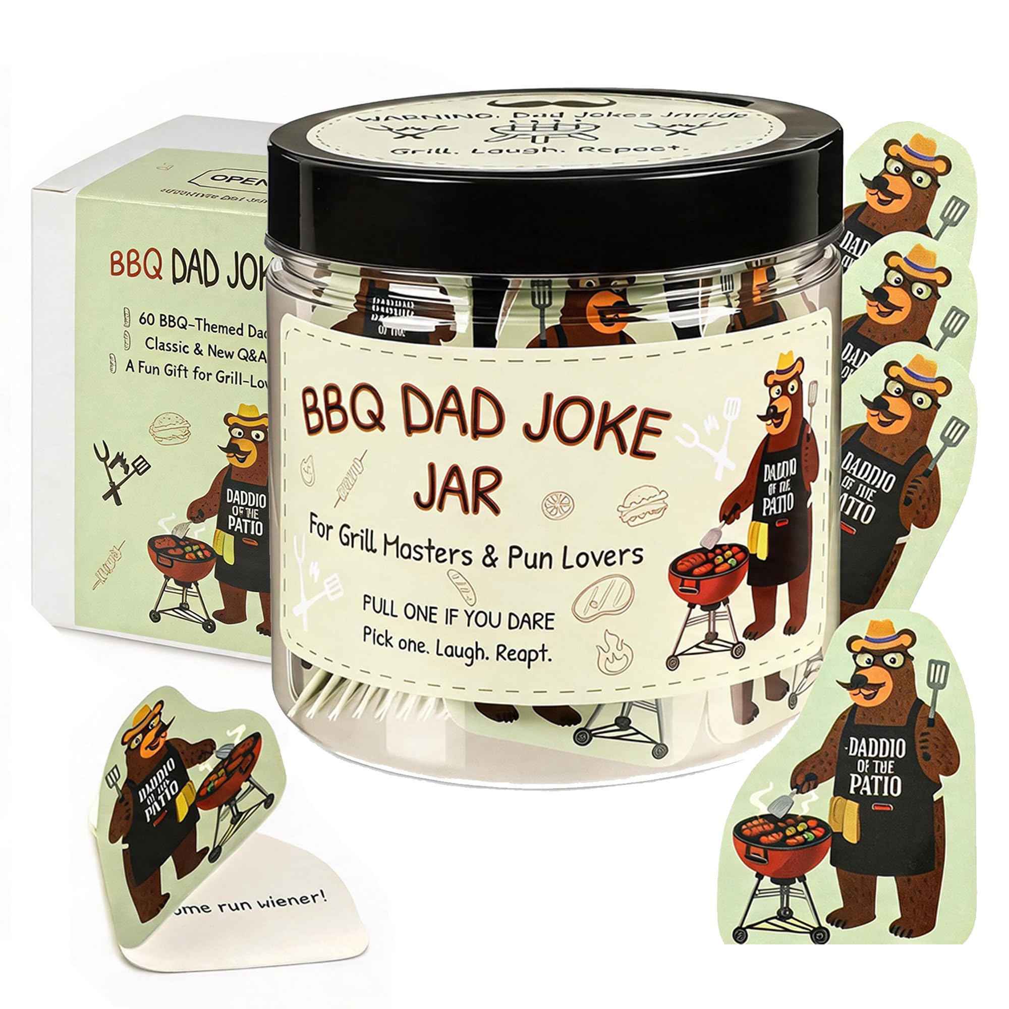 BBQ Dad Jokes Jar — original gift idea