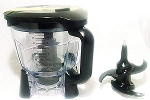 Ninja Food Processor Attachment for BL640, BL641, BL642, BL680, and BL682 Blenders