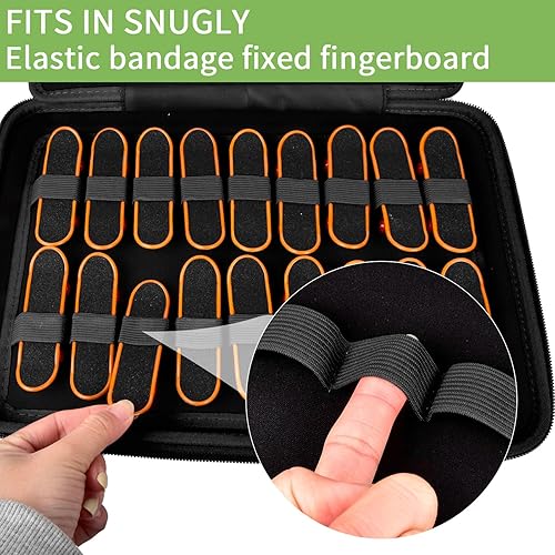 Miniatura 4 de ALKOO Funda compatible con TECH DECK Ultra DLX Diapasón de 4 unidades, también tiene capacidad para 38 piezas para HOMETALLpara teak Tuningpara