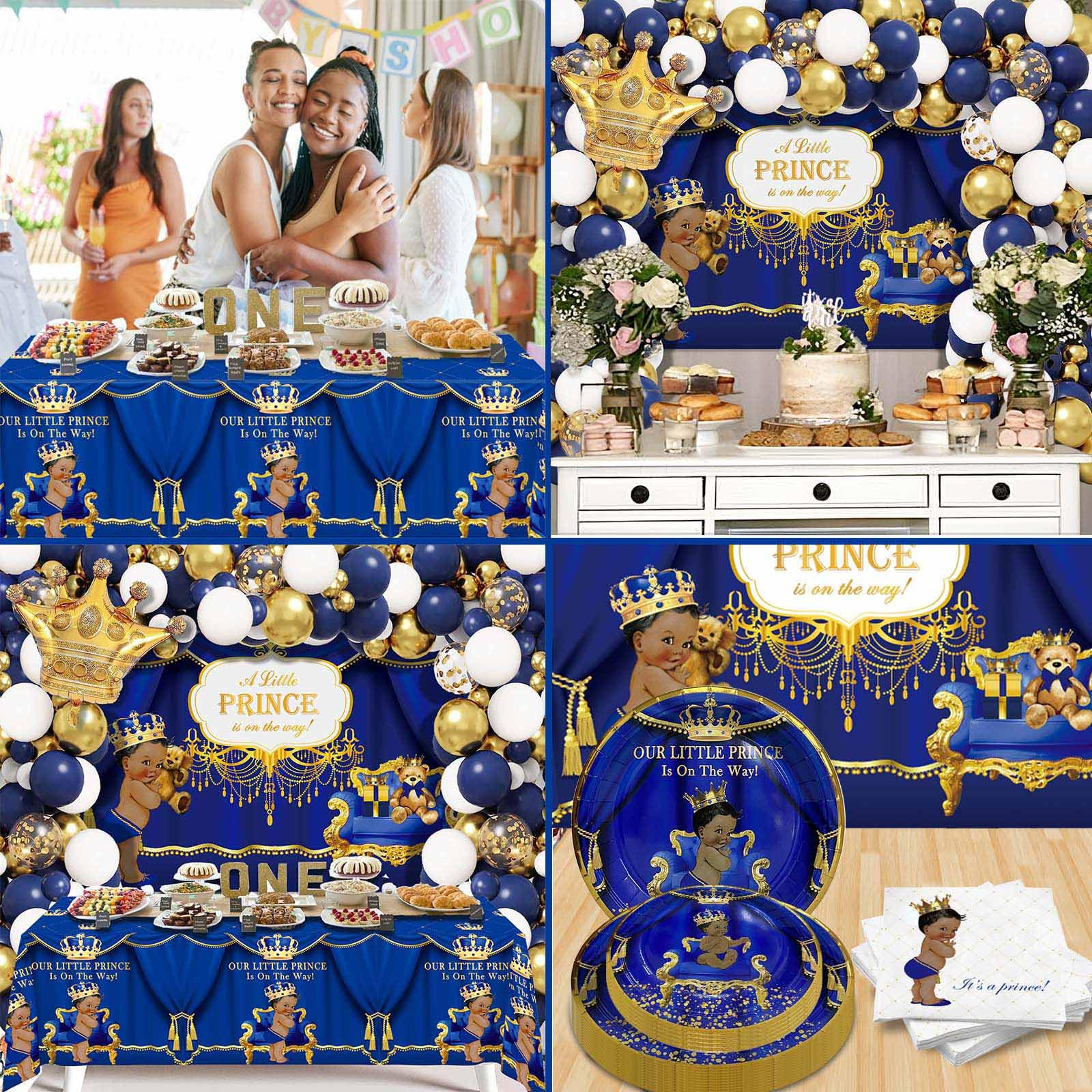 Amazon.com: 262PCS Royal Prince Baby Shower Decorations