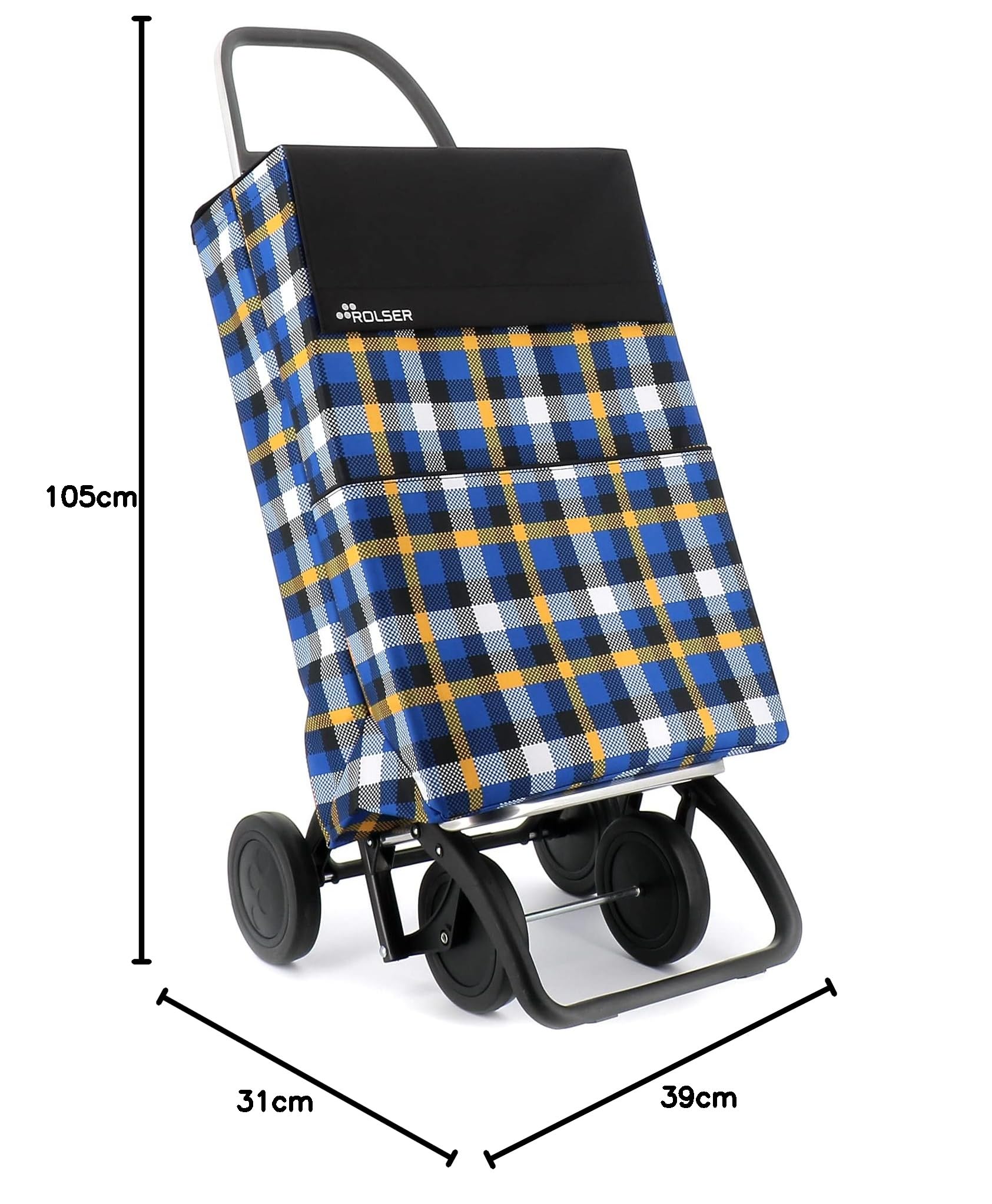Carro Rolser 2500 Scottish 4 Ruedas - Negro