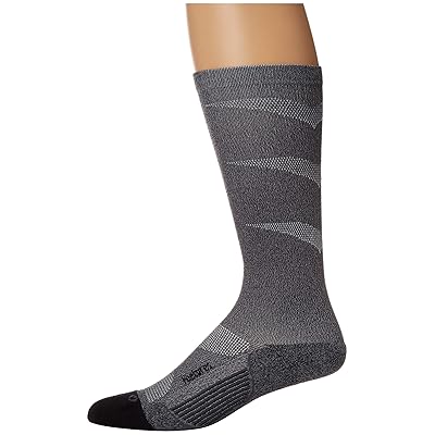 Feetures Graduated Compression Crew Cut Socks Shoes Gray 1