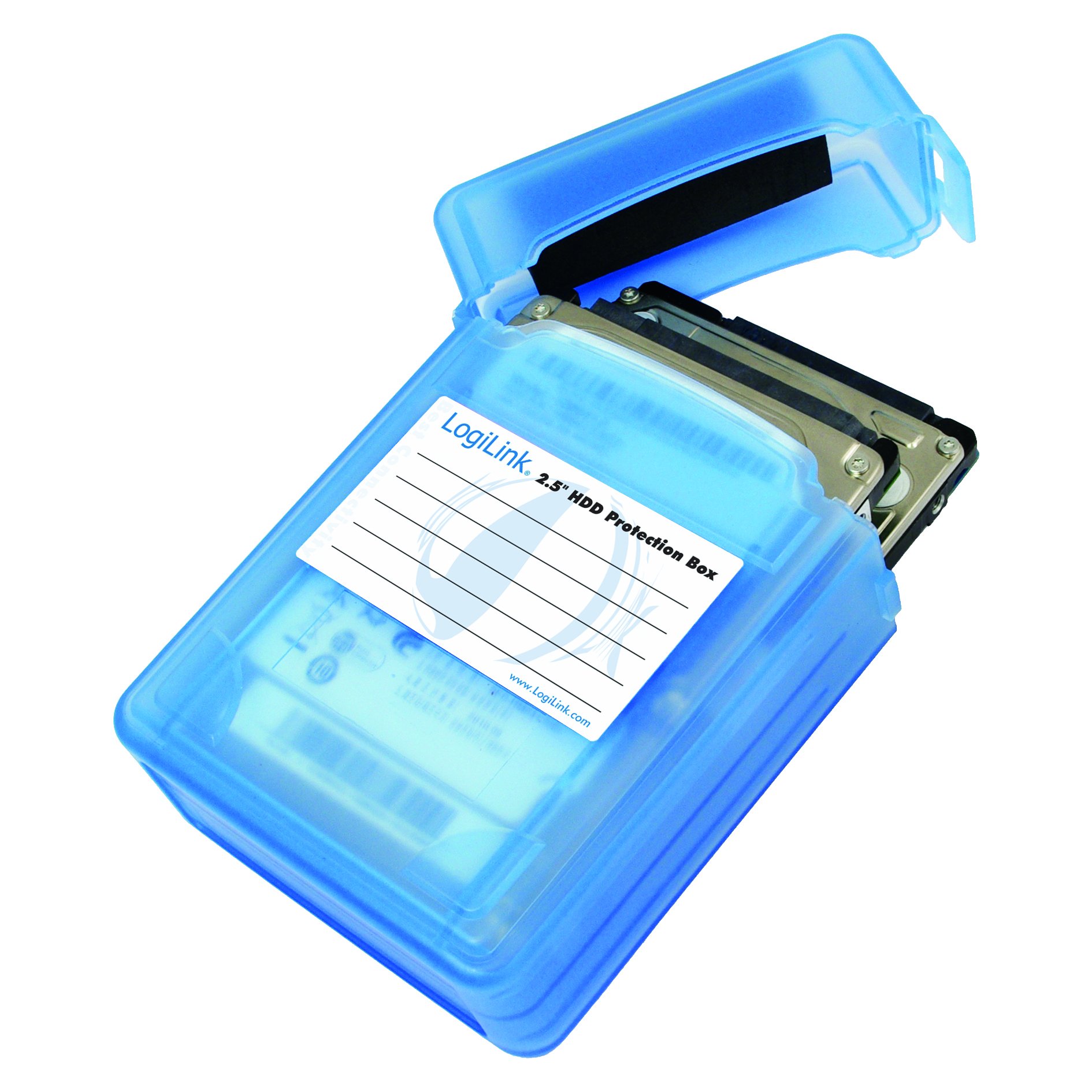LogiLink UA-0132 pudełko ochronne do 2 x 2,5 cala HDD